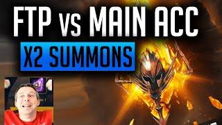 RAID | My x2 Summons! FTP account Vs Main Account!