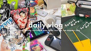 daily vog: japanese manga unboxing, food market, anime figures, what i eat, mall shopping, + more !