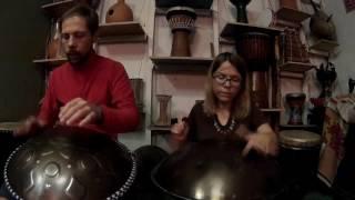 Anton&Alena First try on handpan and tonguepan.