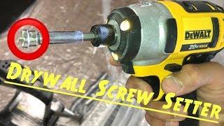 Drywall Screw Setter Tool by DeWalt for Sheetrock | Phillips Magnetic Driver Bit from Home Depot