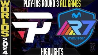 PNG vs R7 Highlights ALL GAMES | Worlds 2024 Play Ins Round 3 | Pain Gaming vs Rainbow7