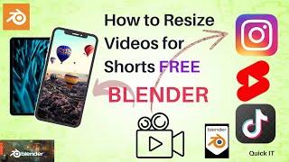 How to Resize your Videos for Shorts using BLENDER