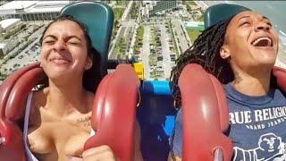nipple slip Funny Slingshot Ride This Week