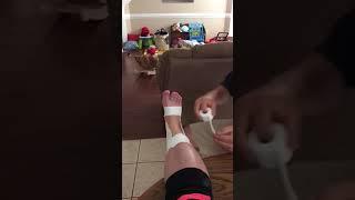 Trey Lariscy Prevention/Recognition/Care of Athletic Injury Midterm Ankle Tape Video