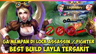 LAYLA YS GAMING DARK NGAMUK ! BEST BUILD LAYLA TERSAKIT TERBARU MLBB