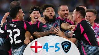 England XI vs World XI All Goals & Highlights soccer aid 2025