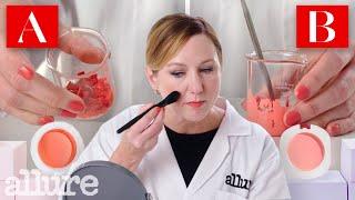 Makeup Expert Guesses Cheap vs Expensive Blush | Allure