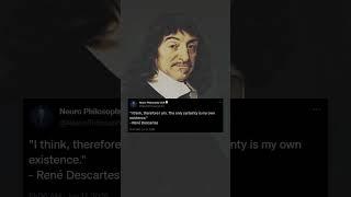 Descartes’ Mind-Blowing Truth About Existence | Neuro Philosophy USA #descartes #quotes #motivation