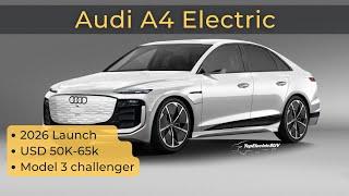 2026 Audi A4 Electric (Audi E4): BMW i3 sedan & Mercedes C-Class EV challenger!