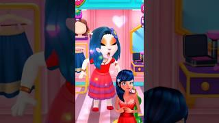 My Talking Angela 2 ️ Mekover Miraculous ladybug & Alya #gameplay #shortsvideo #angela #viral