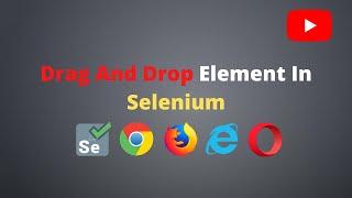 How to drag and drop an element using selenium (2021) | Selenium - Java