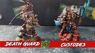 Death Guard v Custodes ***New Codex***  -10th edition Warhammer 40k Battle Report