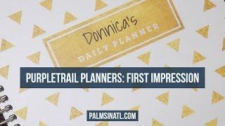 PurpleTrail Planners: Planner First Impression