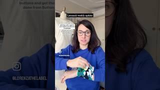 Weekly update with Lorenza #craft #sewing #sewingpatterns #smallbusiness #sewingprojects