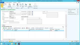 Tutorial Create Purchase Requisition Microsoft Dynamics AX