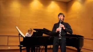 Joseph Küffner: Introduction, Theme and Variations for clarinet & strings in B flat major