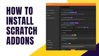 How To Install Scratch Addons