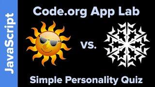 App Lab Simple Personality Quiz App Tutorial