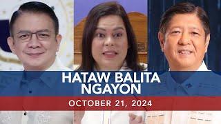 UNTV: Hataw Balita Ngayon |   October 21, 2024