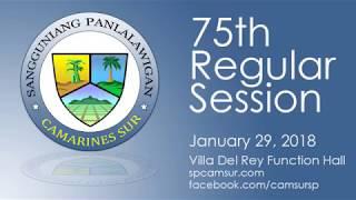 75th Regular Session January 29, 2018