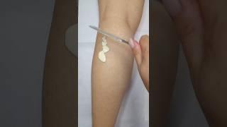 waxing calf hair #hair #removal #hairremoval #waxing #wax #calf #asmrsounds #waxingtutorial #relax