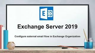 Configure external inbound and outbound email flow in Exchange Server 2019 organization