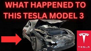 What Happened To This Wrecked Tesla Model 3 - Disassembly Process!