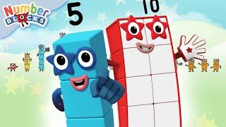 @Numberblocks  | Maths Partitioning Skills | Let's find numbers inside other numbers Five to Ten!