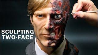 Two-Face Sculpture Timelapse - The Dark Knight