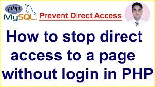 How to Prevent Direct Access to PHP Files Hindi