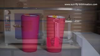 Oven heat transfer sublimation printing 450ml double wall tumbler