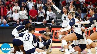 Penn State match point, celebration at 2024 NCAA volleyball championship