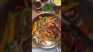 Chicken Fajita Wrap with Creamy Fajita Sauce #explore #recipe #shortvideo #shorts #cooking #food