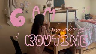 6 am morning routine as a student | gentle and slow