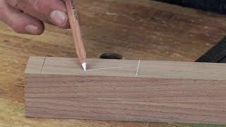 Using a White Charcoal Pencil as a Marking Tool  |  Woodworkers Guild of America