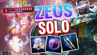 SMITE: Zeus is BEST If You Play Him in SOLO LANE??