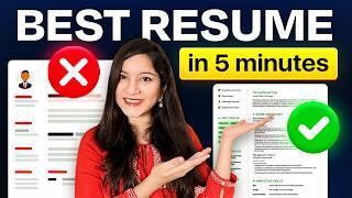 FREE Download  BEST Resume Template for Freshers