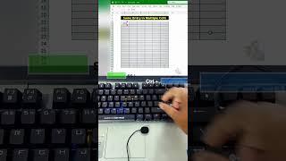 One Shortcut to Type in 10 Cells at Once in Excel – You’ll Use This Daily #excel #shortcut #office