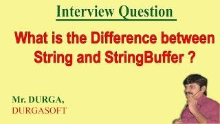 Differences between String  and StringBuffer