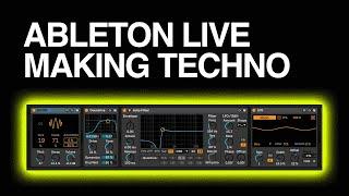 How to Make Techno with Ableton Live 11 only devices - Raw Session (no talking)