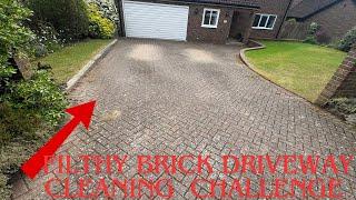 FULL PRESSURE WASH on a Filthy Drive #drivewaycleaning #amsr #patiocleaning