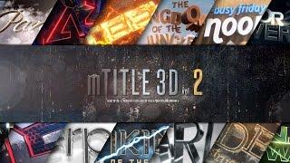 mTitle 3D vol. 2 - Perfectly Stylized 3D Titles Plugin for Final Cut Pro X and Apple Motion 5