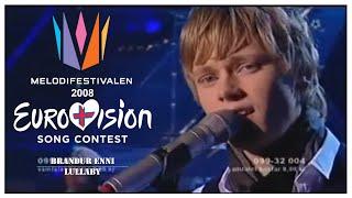 Brandur Enni - Lullaby - Melodifestivalen 2008 | Eurovision Sweden