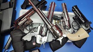 357 Magnum & 1911 Airsoft ! Full Metal Revolver,Military Guns