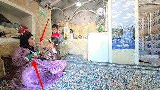 The saving angel in the magical cave: Asra, the nomadic lady's little girl