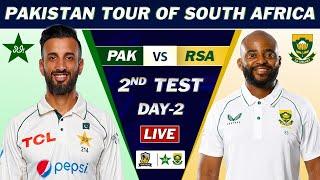 PAKISTAN vs SOUTH AFRICA 2nd TEST Match LIVE | PAK vs SA TEST MATCH LIVE COMMENTARY | DAY 3 PAK BAT