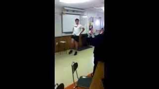 Austin in heels