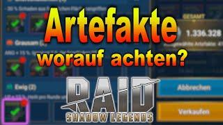 Artefakte Guide. Was lohnt sich zu verbessern? :: Raid Shadow Legends deutsch ::