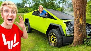 Mom Crashed my New Tesla CYBERTRUCK..!!