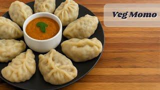 Homemade Veg Momos with Authentic Spicy Chutney | Steamed Momos Recipe